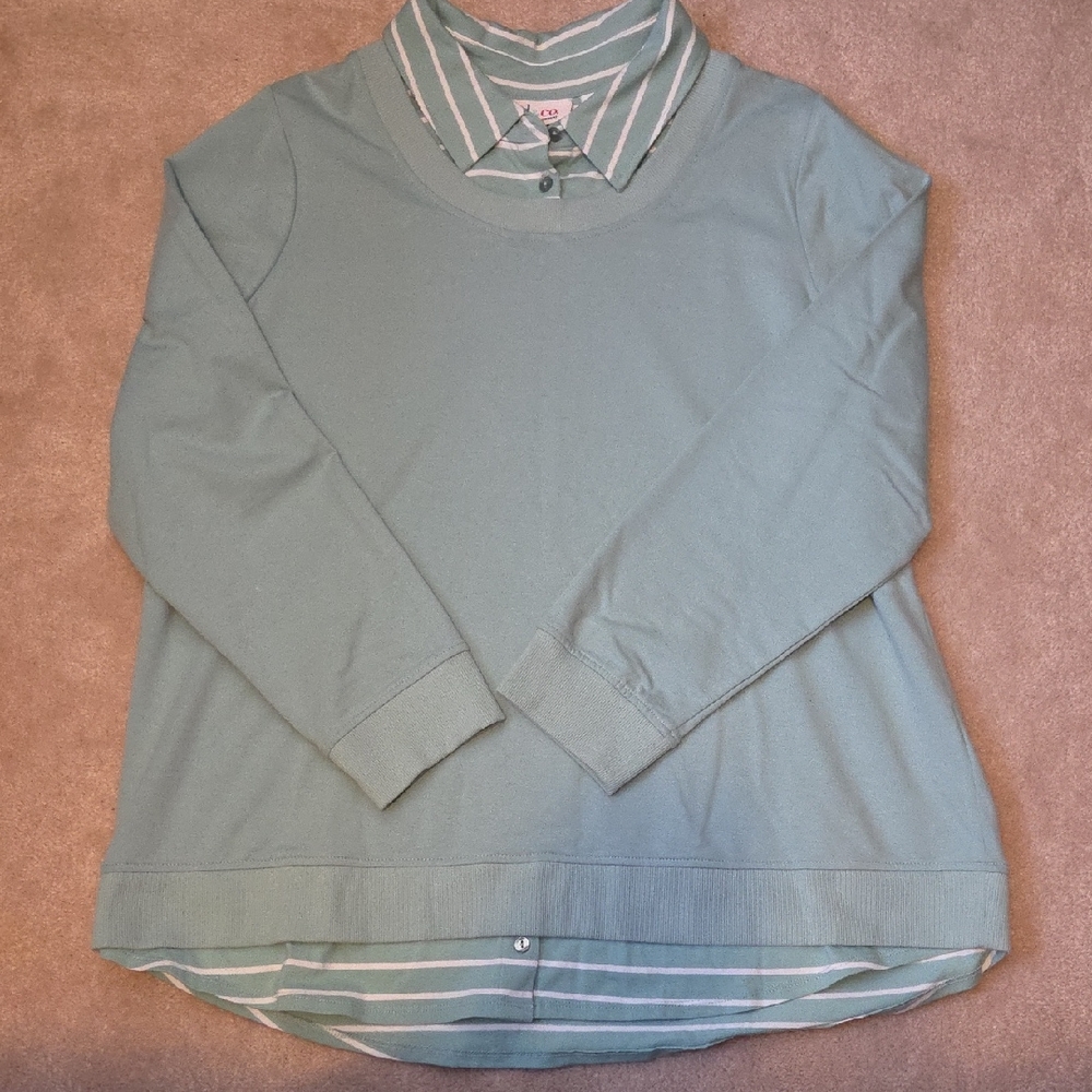 d&co. Faux Double Layered Top